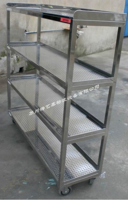 Stainless steel shelves