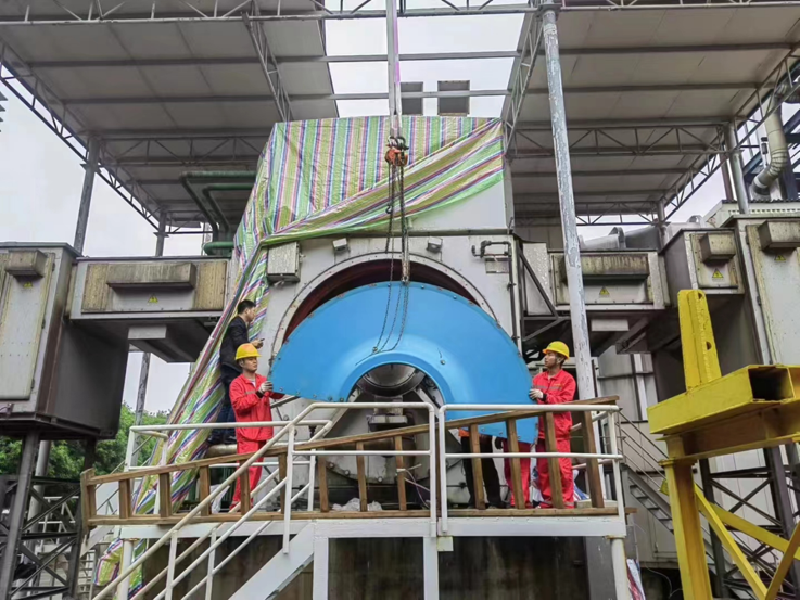 佛山福能電廠160MW燃?xì)獍l(fā)電機(jī)轉(zhuǎn)子大修